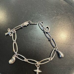 Tiffany Elegant Silver Charm Bracelet